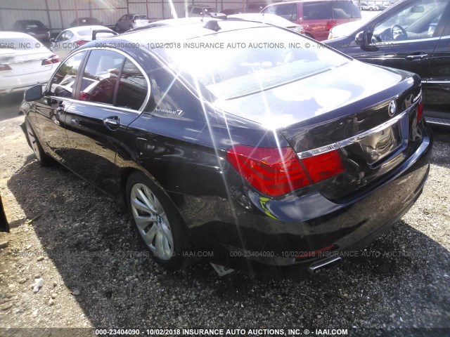 WBAKX6C58BC197108 - 2011 BMW 750 I BLACK photo 3