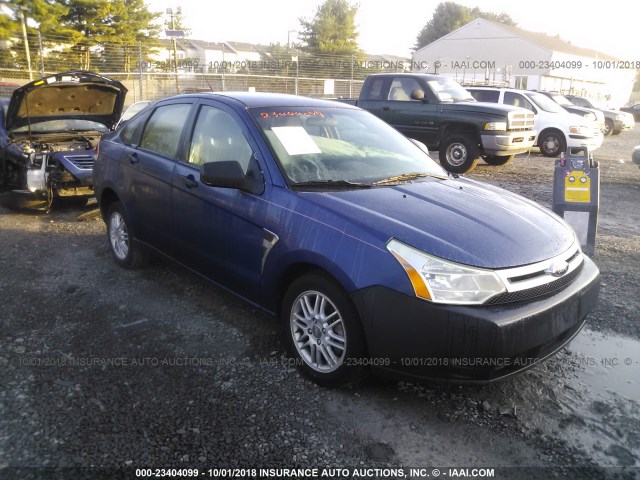 1FAHP35N28W254442 - 2008 FORD FOCUS SE/SEL/SES BLUE photo 1