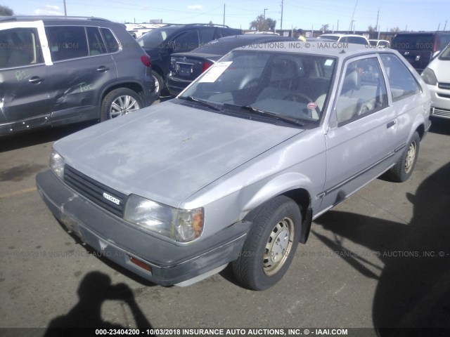 JM1BF2325H0559085 - 1987 MAZDA 323 SILVER photo 2