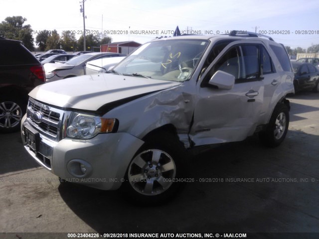 1FMCU04128KC16478 - 2008 FORD ESCAPE LIMITED TAN photo 2