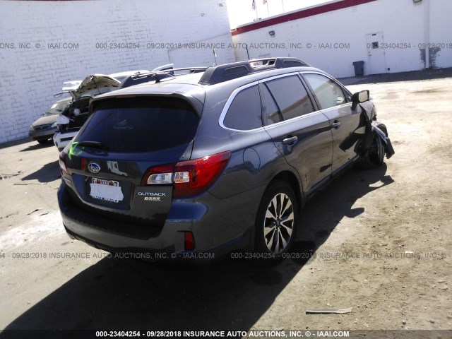 4S4BSANCXG3315257 - 2016 SUBARU OUTBACK 2.5I LIMITED Dark Blue photo 4