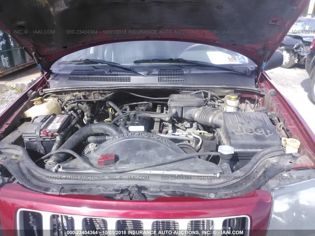 1J4GW48SX4C402620 - 2004 JEEP GRAND CHEROKEE LAREDO/COLUMBIA/FREEDOM 红色 照片 10