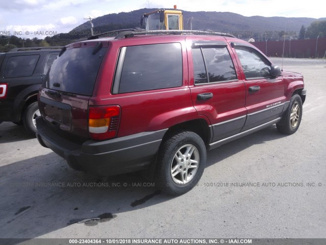 1J4GW48SX4C402620 - 2004 JEEP GRAND CHEROKEE LAREDO/COLUMBIA/FREEDOM 红色 照片 4