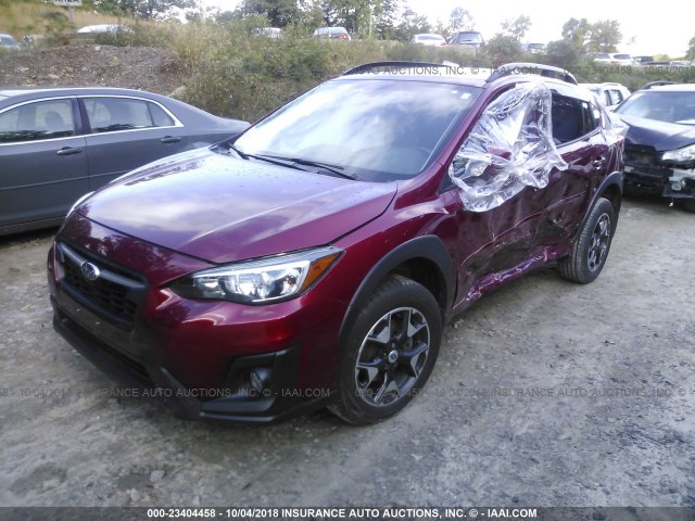 JF2GTADC8JH229398 - 2018 SUBARU CROSSTREK PREMIUM Կարմիր լուսանկար 2