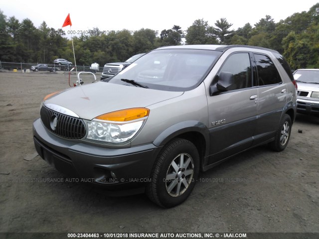 3G5DA03E22S509161 - 2002 BUICK RENDEZVOUS CX GRAY photo 2