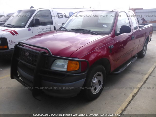 2FTRX17234CA02159 - 2004 FORD F-150 HERITAGE CLASSIC RED photo 2