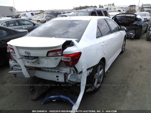 4T1BF1FKXCU555018 - 2012 TOYOTA CAMRY SE/LE/XLE 白色 照片 4