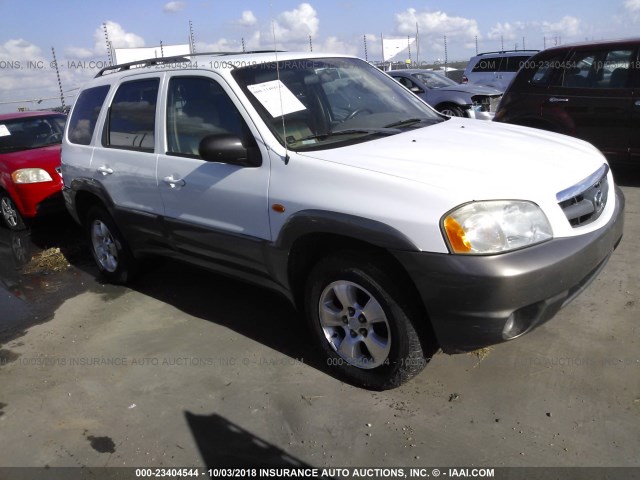 4F2CU09182KM62147 - 2002 MAZDA TRIBUTE LX/ES WHITE photo 1