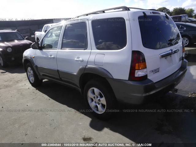 4F2CU09182KM62147 - 2002 MAZDA TRIBUTE LX/ES 白色 照片 3