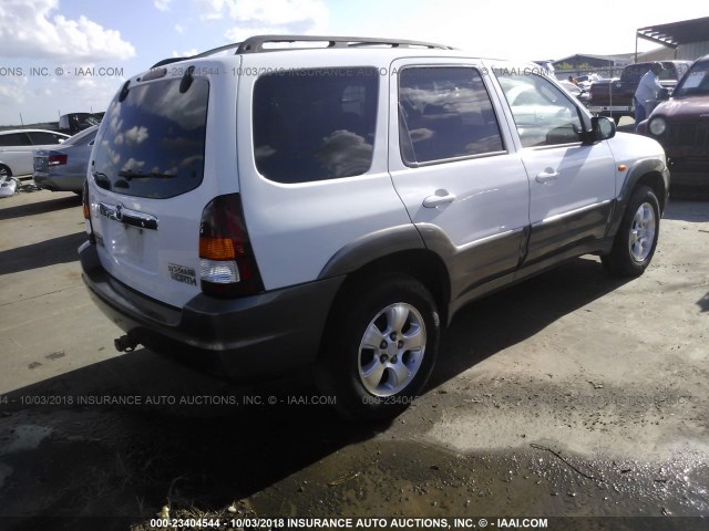 4F2CU09182KM62147 - 2002 MAZDA TRIBUTE LX/ES 白色 照片 4
