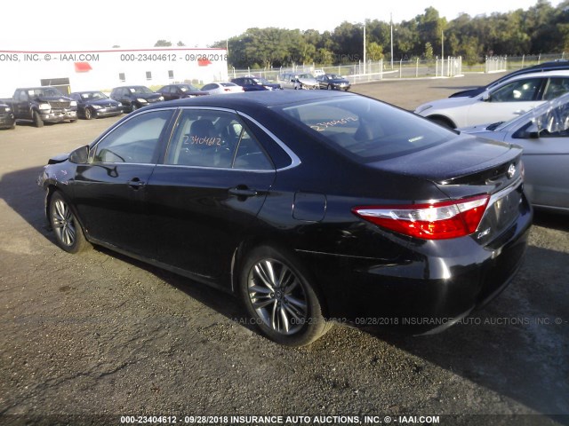 4T1BF1FKXFU922505 - 2015 TOYOTA CAMRY LE/XLE/SE/XSE 黑色 照片 3