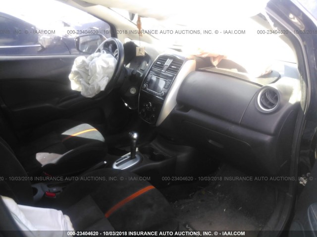 3N1CE2CP7FL419495 - 2015 NISSAN VERSA NOTE S/S PLUS/SV/SL/SR BLACK photo 5