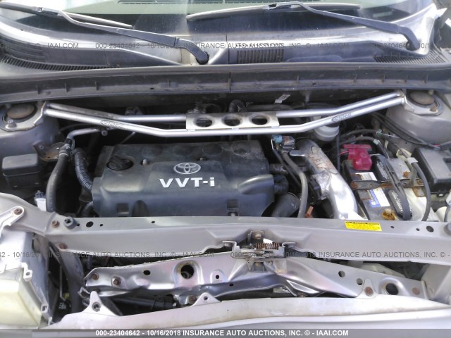 JTLKT324550205763 - 2005 TOYOTA SCION XB Күміс фото 10