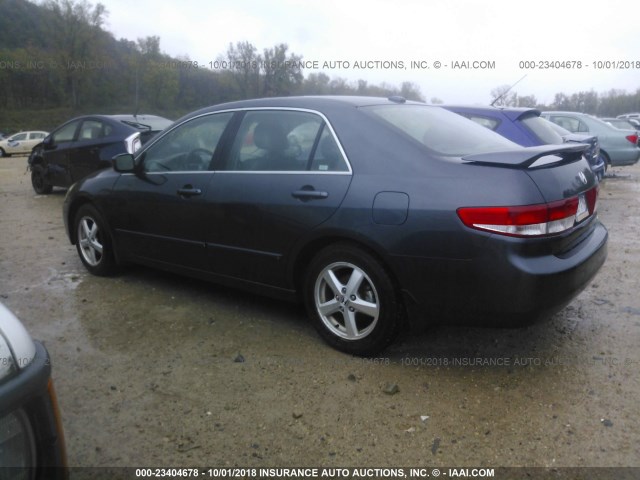 1HGCM56824A106320 - 2004 HONDA ACCORD EX BLUE photo 3