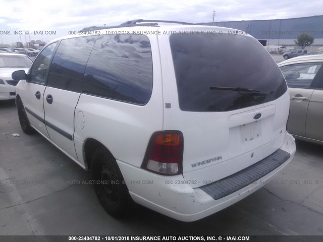 2FMZA51463BA21355 - 2003 FORD WINDSTAR LX WHITE photo 3