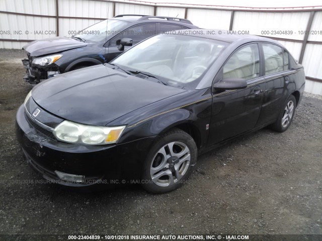 1G8AL52F13Z126596 - 2003 SATURN ION LEVEL 3 BLACK photo 2