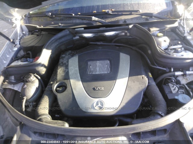 WDCGG8HB0AF422938 - 2010 MERCEDES-BENZ GLK 350 4MATIC SILVER photo 10