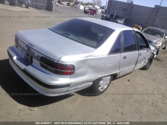 1G1BL53E6MW101513 - 1991 CHEVROLET CAPRICE GRAY photo 4