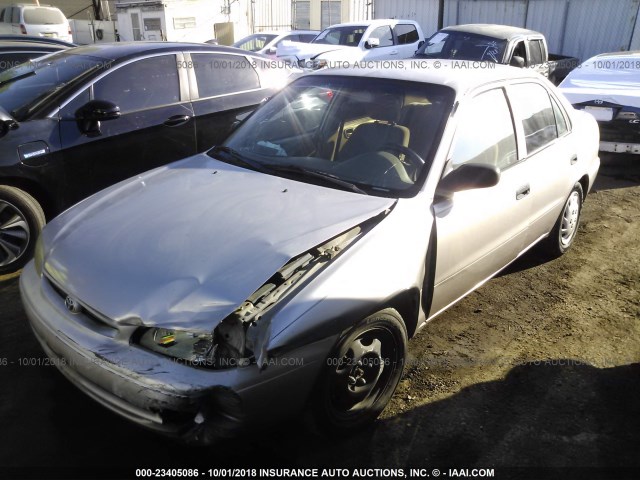 1NXBR12EXXZ280960 - 1999 TOYOTA COROLLA VE/CE/LE BROWN photo 2