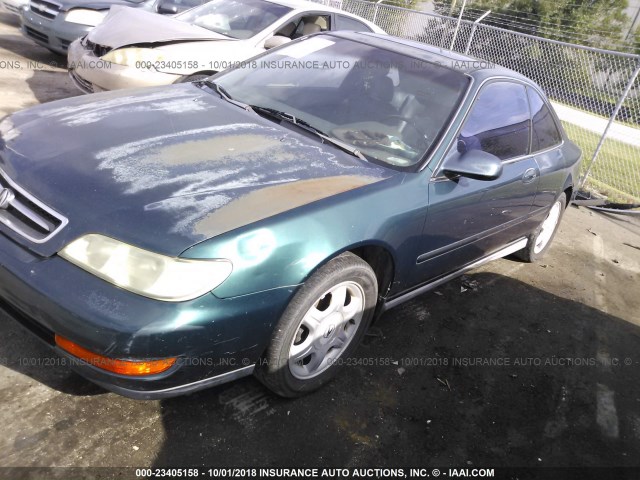 19UYA1159VL020903 - 1997 ACURA 2.2CL GREEN photo 2