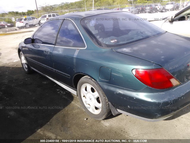 19UYA1159VL020903 - 1997 ACURA 2.2CL GREEN photo 3