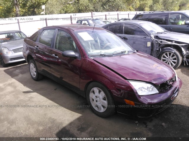 1FAFP34N97W200174 - 2007 FORD FOCUS ZX4/S/SE/SES MAROON photo 1
