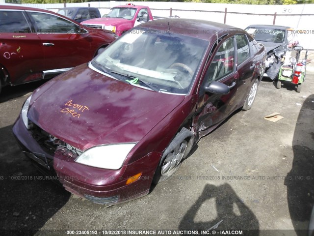 1FAFP34N97W200174 - 2007 FORD FOCUS ZX4/S/SE/SES MAROON photo 2