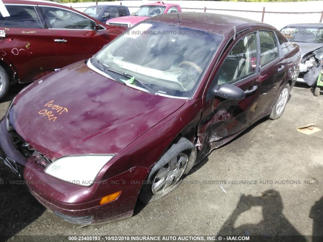 1FAFP34N97W200174 - 2007 FORD FOCUS ZX4/S/SE/SES MAROON photo 6
