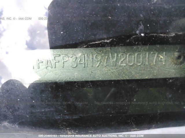 1FAFP34N97W200174 - 2007 FORD FOCUS ZX4/S/SE/SES 栗色 照片 9