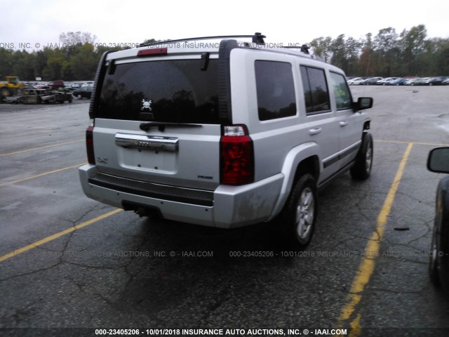 1J8HG582X8C243464 - 2008 JEEP COMMANDER LIMITED SILVER photo 4