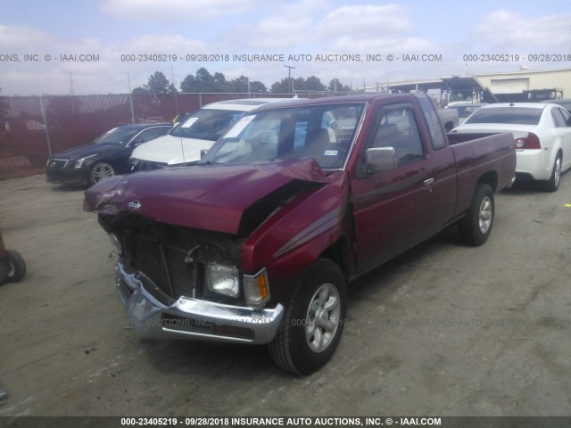 1N6SD16S9VC419611 - 1997 NISSAN TRUCK KING CAB SE/KING CAB XE RED photo 2