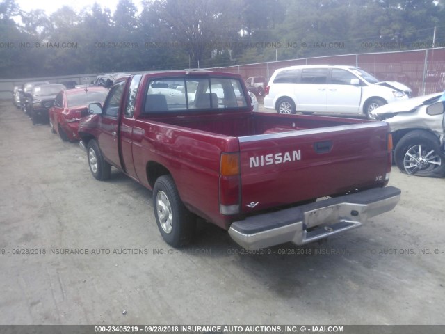 1N6SD16S9VC419611 - 1997 NISSAN TRUCK KING CAB SE/KING CAB XE RED photo 3