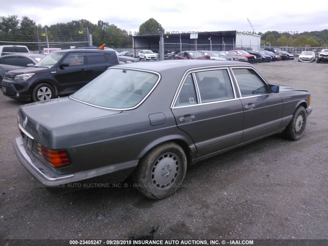 WDBCA39E0LA507603 - 1990 MERCEDES-BENZ 560 SEL GRAY photo 4