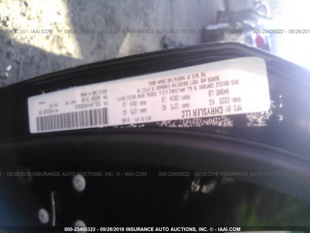 2B3LJ44V99H526693 - 2009 DODGE CHALLENGER SE BLACK photo 9