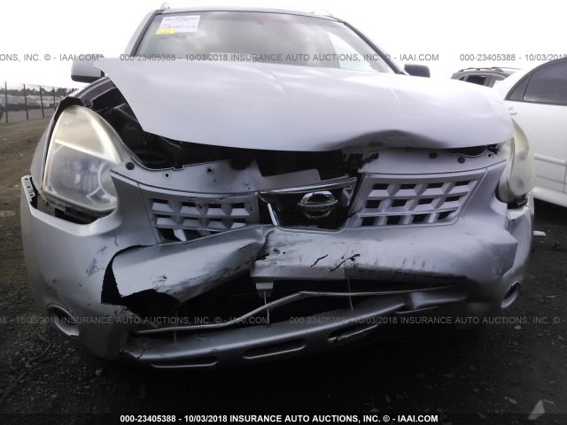 JN8AS5MT4AW020707 - 2010 NISSAN ROGUE S/SL/KROM SILVER photo 6