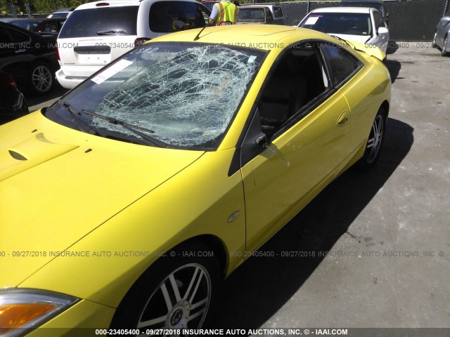 1ZWHT61L315623437 - 2001 MERCURY COUGAR V6 YELLOW photo 6