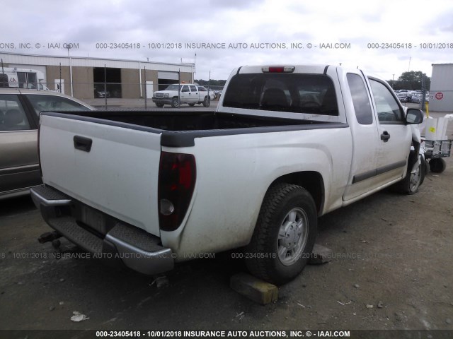 1GCCS39E588184226 - 2008 CHEVROLET COLORADO LT WHITE photo 4