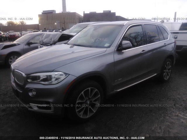 5UXKS4C51E0C07068 - 2014 BMW X5 XDRIVE35D GRAY photo 2