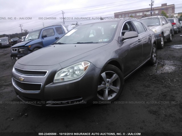 1G1ZC5E1XBF157556 - 2011 CHEVROLET MALIBU 1LT BROWN photo 2