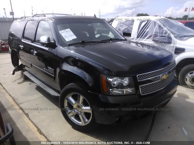 1GNSCHE01DR171422 - 2013 CHEVROLET SUBURBAN C1500  LS BLACK photo 1