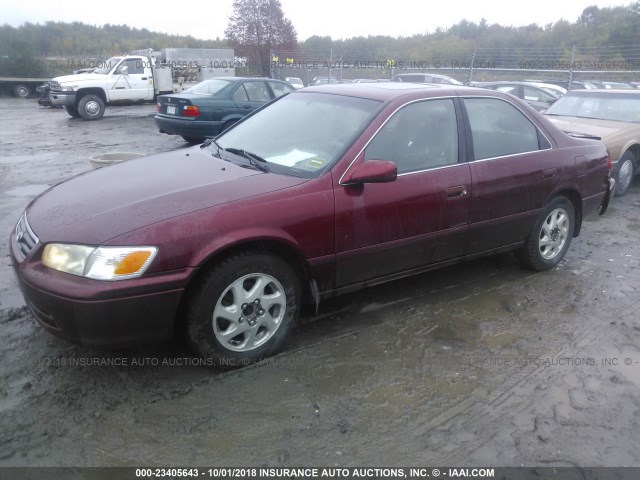 4T1BF22K9YU951556 - 2000 TOYOTA CAMRY LE/XLE MAROON photo 2