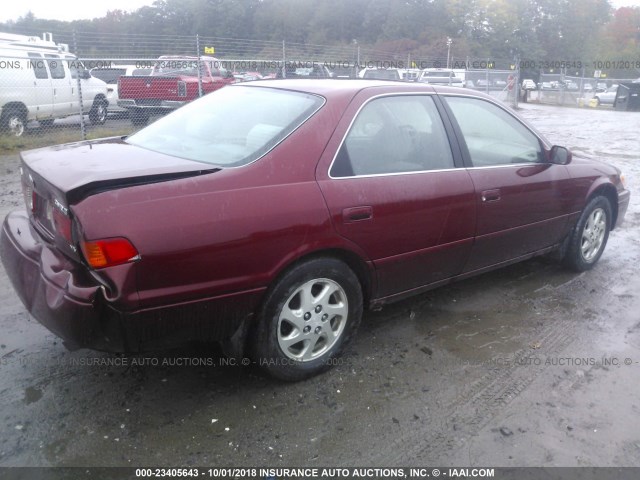 4T1BF22K9YU951556 - 2000 TOYOTA CAMRY LE/XLE MAROON photo 4