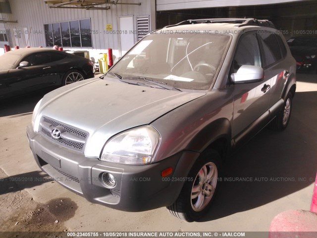 KM8JN12D46U429442 - 2006 HYUNDAI TUCSON GLS/LIMITED TEAL photo 2