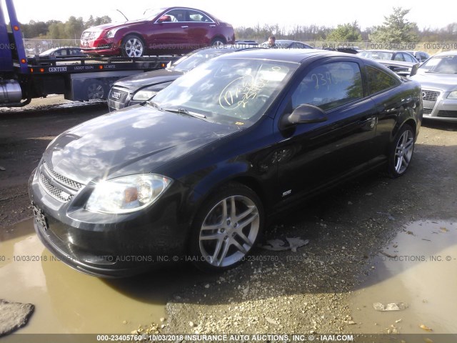 1G1AP18X497131971 - 2009 CHEVROLET COBALT SS BLACK photo 2