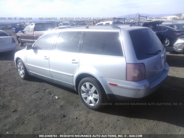 WVWWH63B43E126002 - 2003 VOLKSWAGEN PASSAT GLX GRAY photo 3