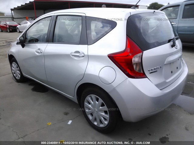 3N1CE2CP7FL370993 - 2015 NISSAN VERSA NOTE S/S PLUS/SV/SL/SR SILVER photo 3