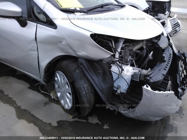 3N1CE2CP7FL370993 - 2015 NISSAN VERSA NOTE S/S PLUS/SV/SL/SR SILVER photo 6