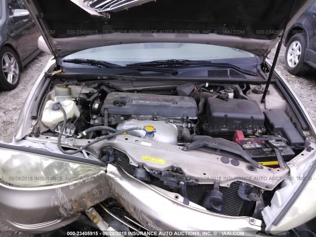 4T1BE30K85U958988 - 2005 TOYOTA CAMRY LE/XLE/SE GOLD photo 10