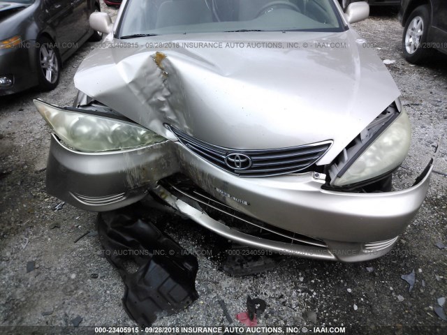 4T1BE30K85U958988 - 2005 TOYOTA CAMRY LE/XLE/SE GOLD photo 6