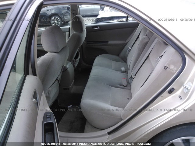 4T1BE30K85U958988 - 2005 TOYOTA CAMRY LE/XLE/SE GOLD photo 8